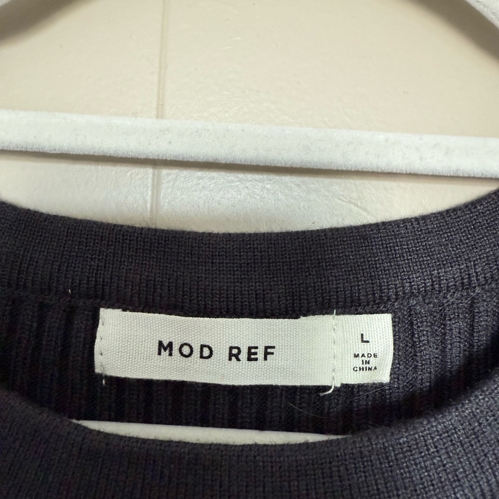 Mod Ref Dark Grey Ribbed Knit Dress - Picture 2 of 3